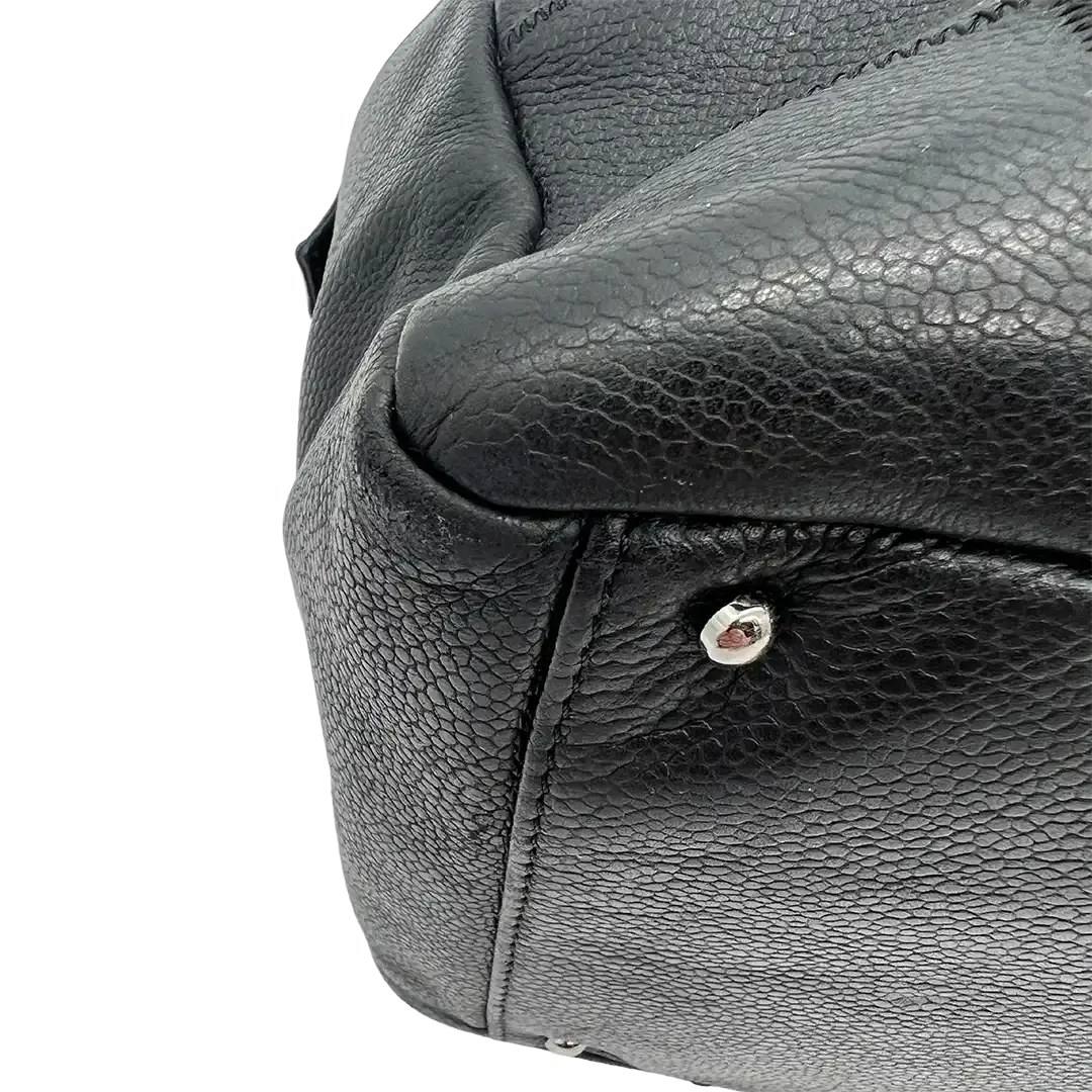 Chanel Chocolate Bar Tote Bag schwarz / gut Chanel