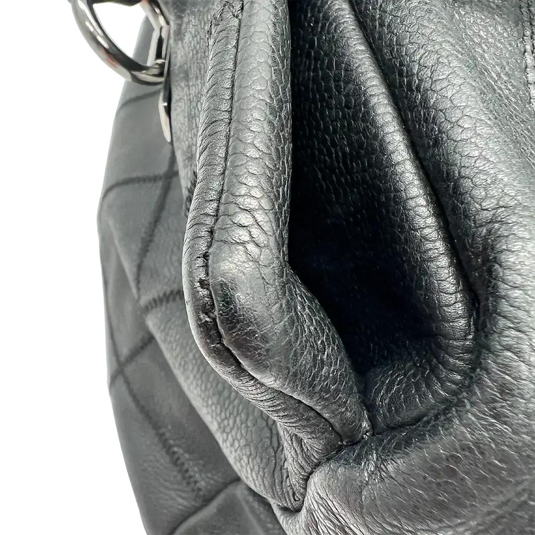 Chanel Chocolate Bar Tote Bag schwarz / gut Chanel