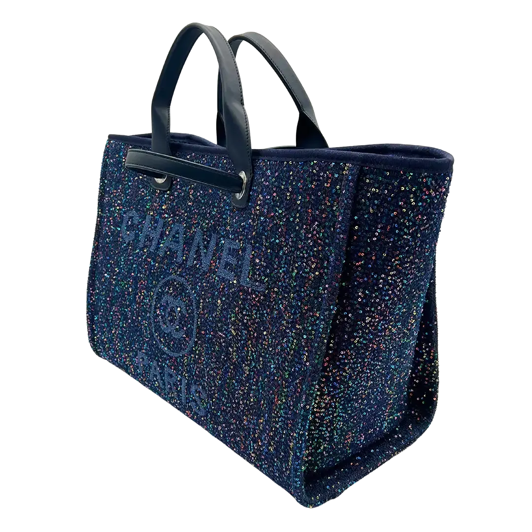 Chanel Deauville Pailetten blau  seite