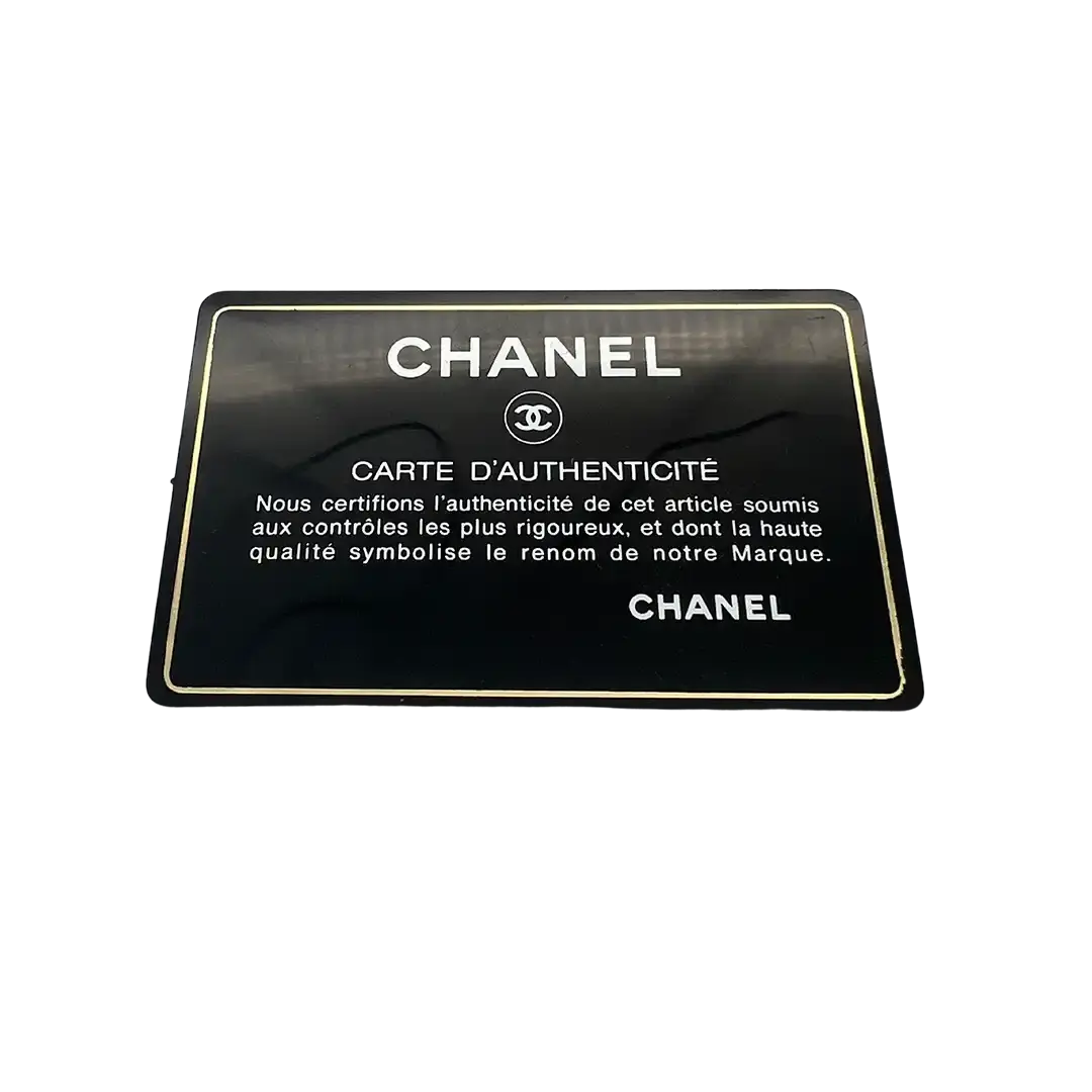 Chanel Deauville Pailetten blau  authentifizierungskarte