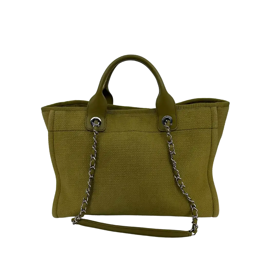 Chanel Deauville Small mit Pochette 2023 khaki Fullset / sehr gut Chanel