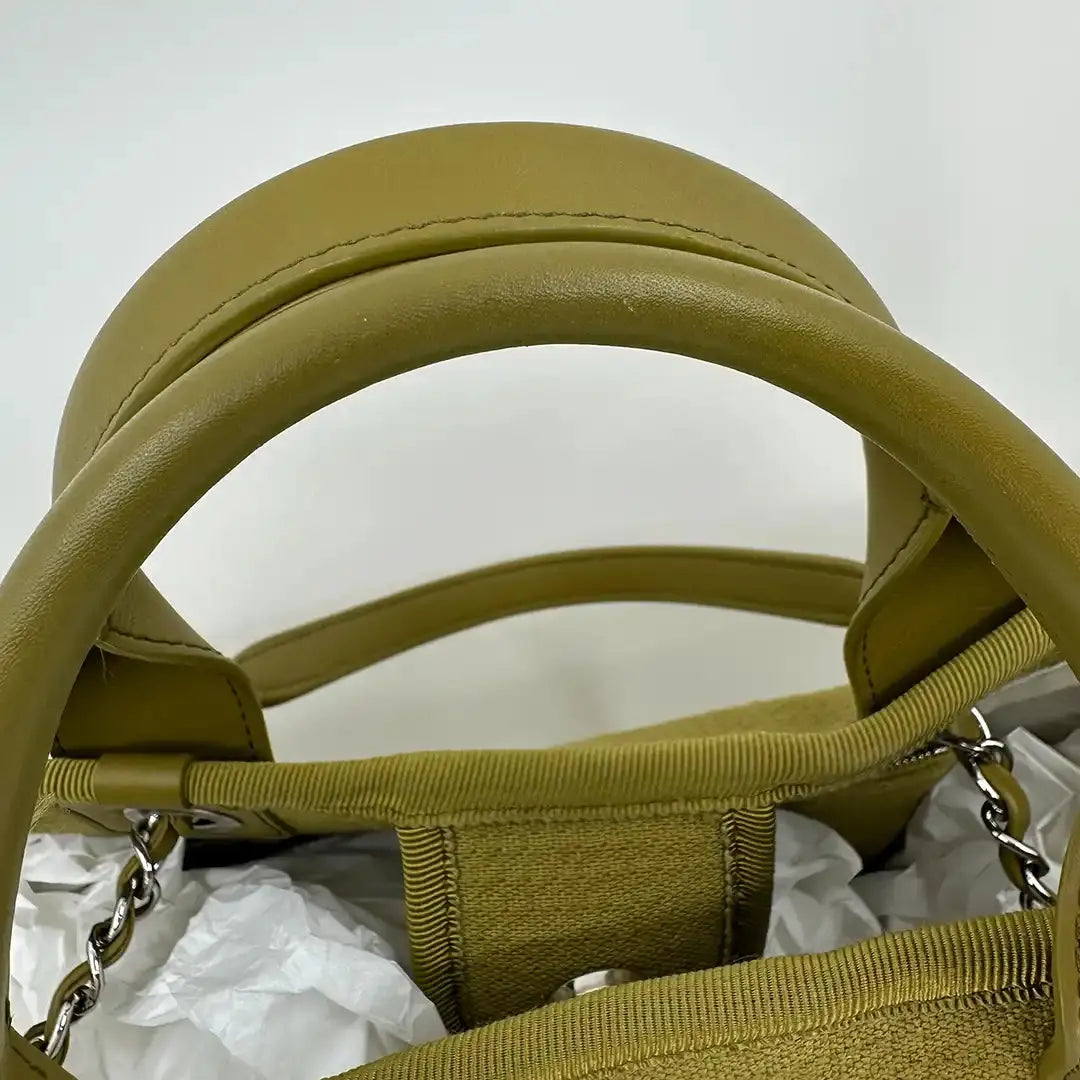 Chanel Deauville Small mit Pochette 2023 khaki Fullset / sehr gut Chanel