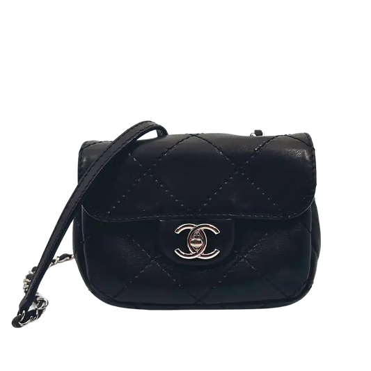 Chanel Mini  Square Timeless Stitch it Flap Bag Lammleder / gut Chanel