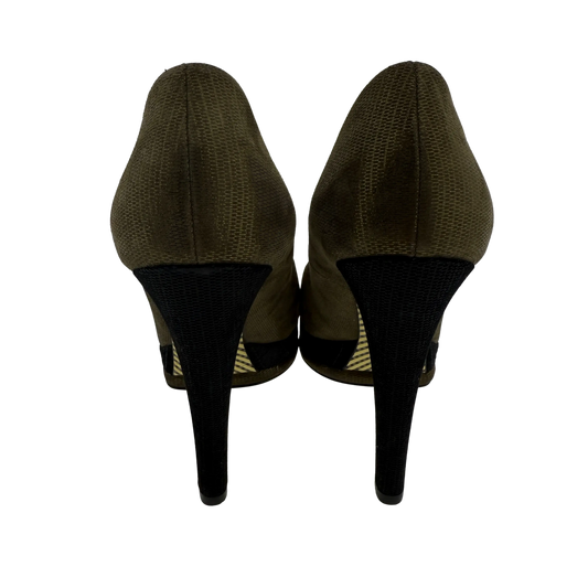 Chanel Pumps Metallic braun & schwarz 38 1/2 / sehr guter Zustand Chanel