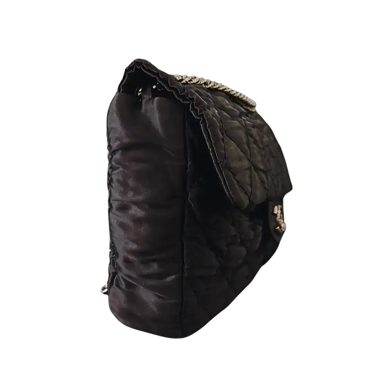 Chanel Satin Timeless Classix XXL Flap Bag schwarz / gut Chanel