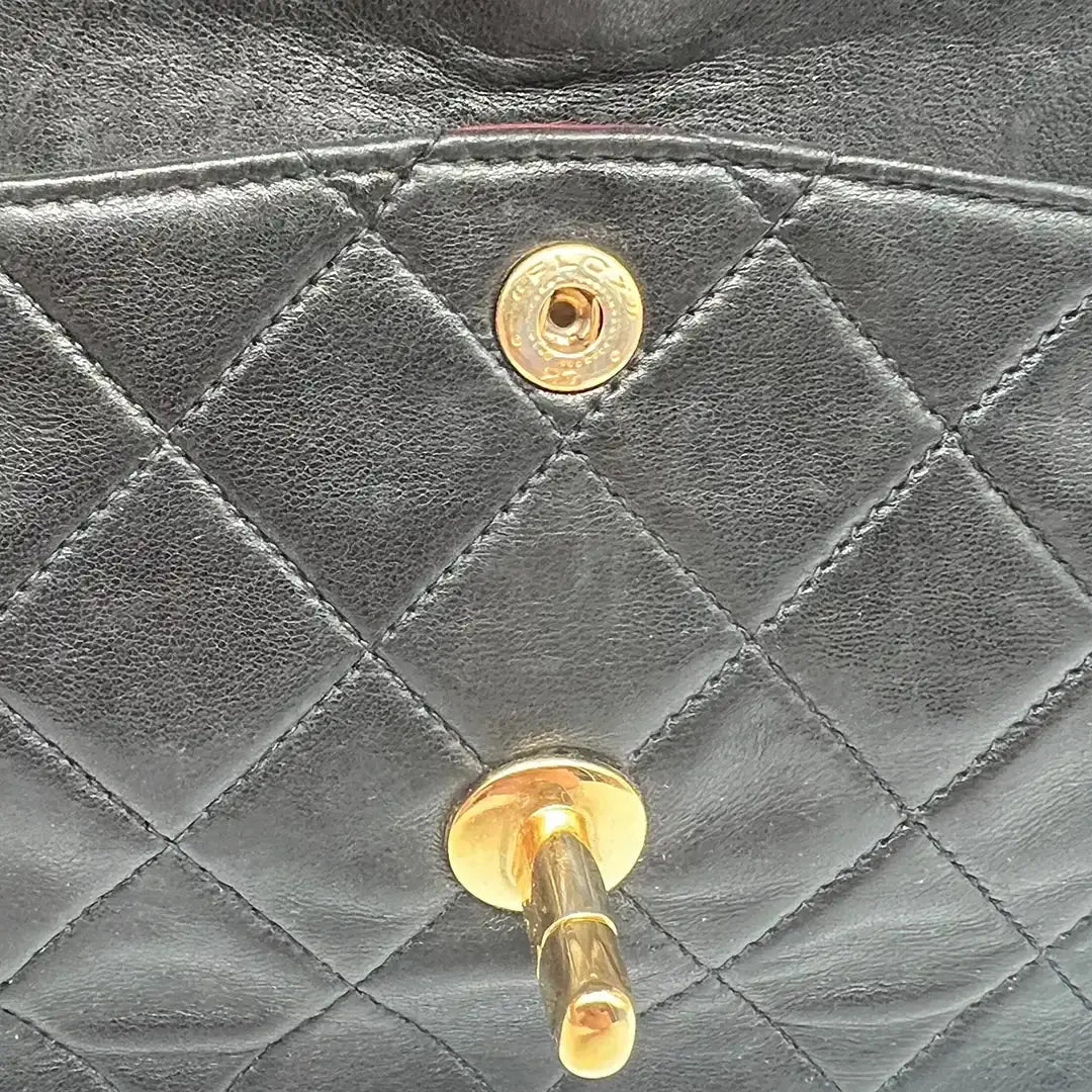 Chanel Timeless Double Flap Small schwarzes Lammleder / sehr gut - Echtheitscheck