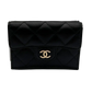 Chanel Timeless Portemonnaie aus Lammleder schwarz / ungetragen Chanel