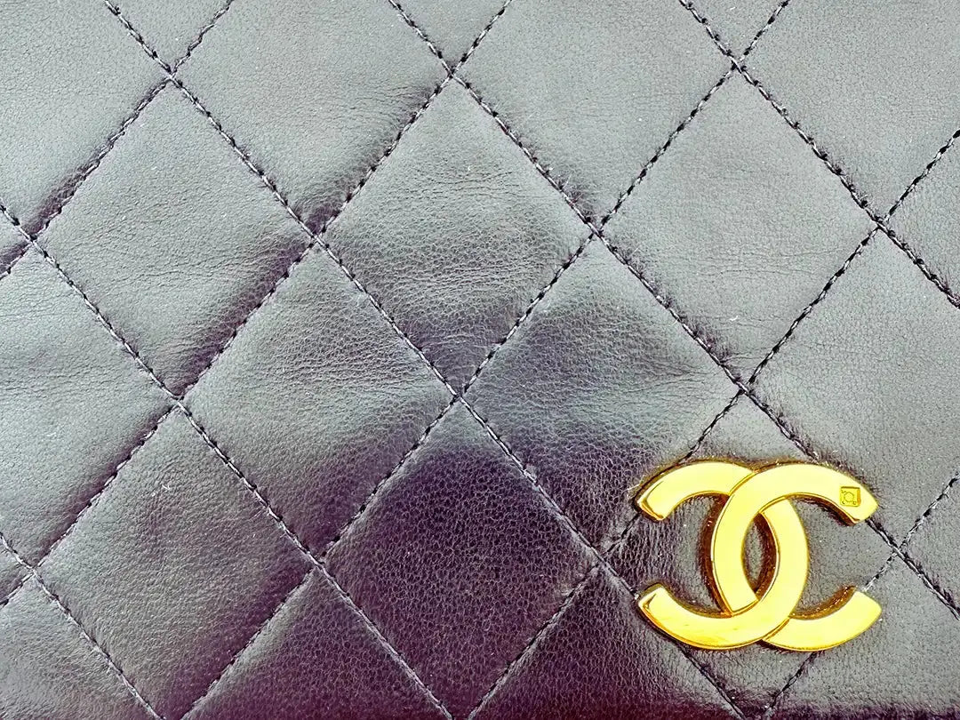 Chanel Timeless Wallet on Chain WOC Vintage Lammleder schwarz vergoldete Hardware/sehr gut Chanel