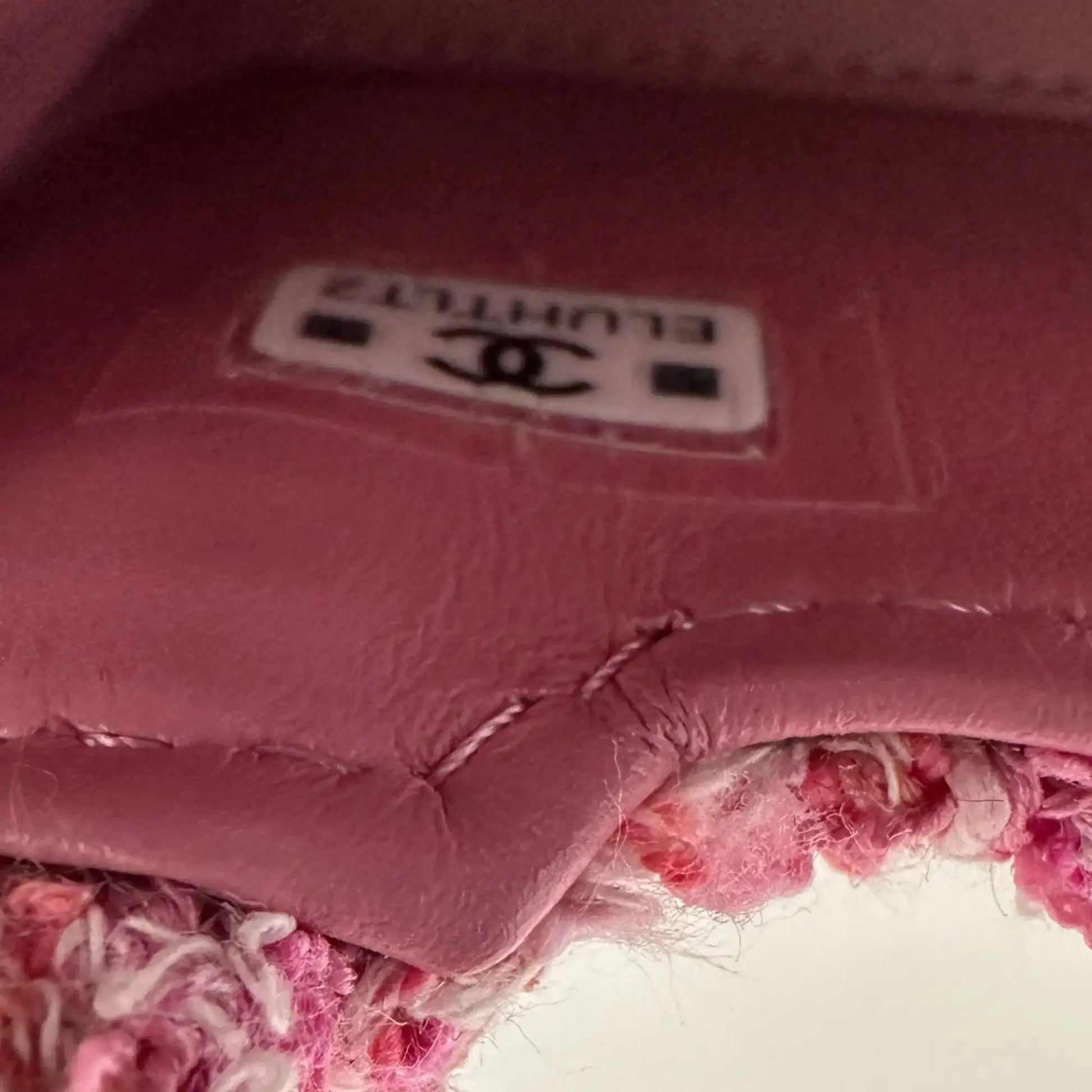 Chanel Tweed Nano Kelly Shopper pink / sehr gut Chanel