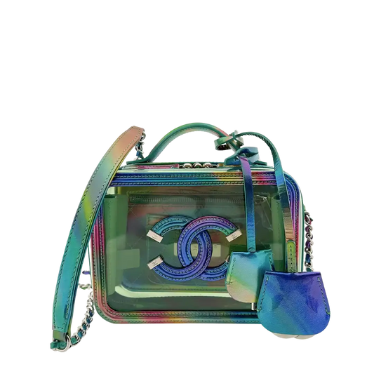 Chanel Vanity Case Bag Small PVC Rainbow limitiert / neuwertig Chanel
