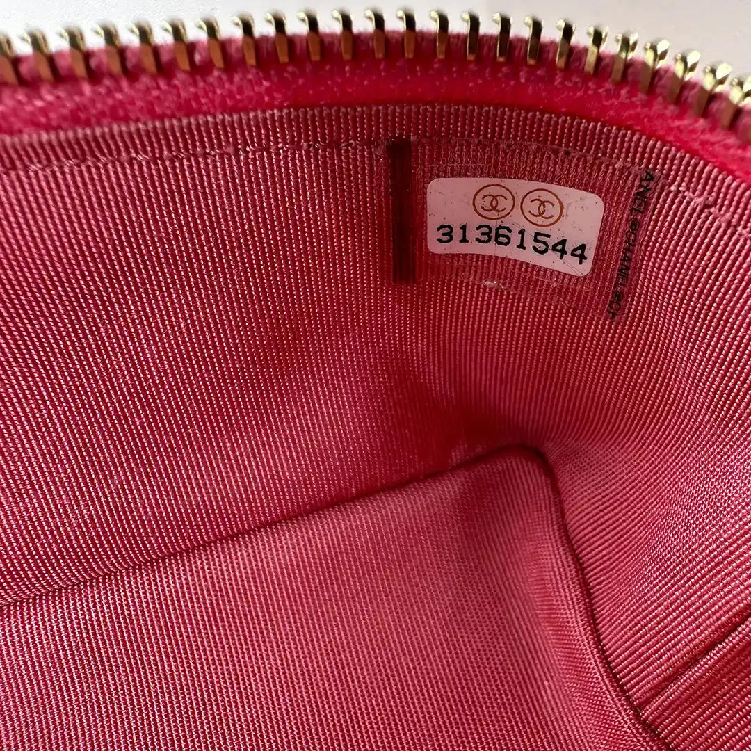 Chanel Vanity Pink Micro Bag Kaviaeleder Pink / sehr gut Chanel
