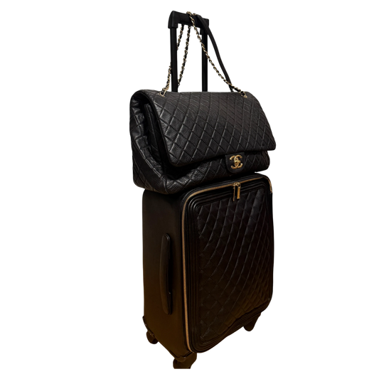 Chanel XXL Airline Flap Bag und Koffer Set Rarität / sehr gut Chanel