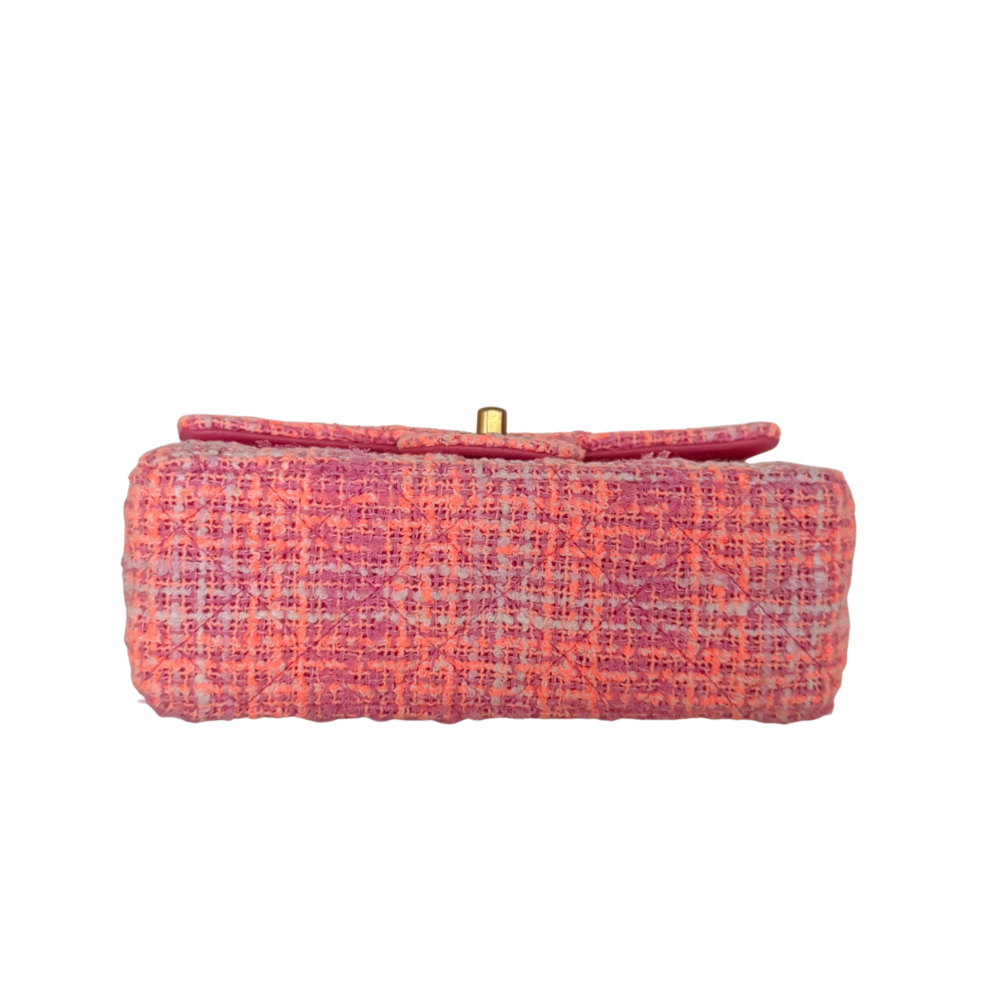 Chanel Bouclé Single Flap Bag Pink / neuwertig Chanel