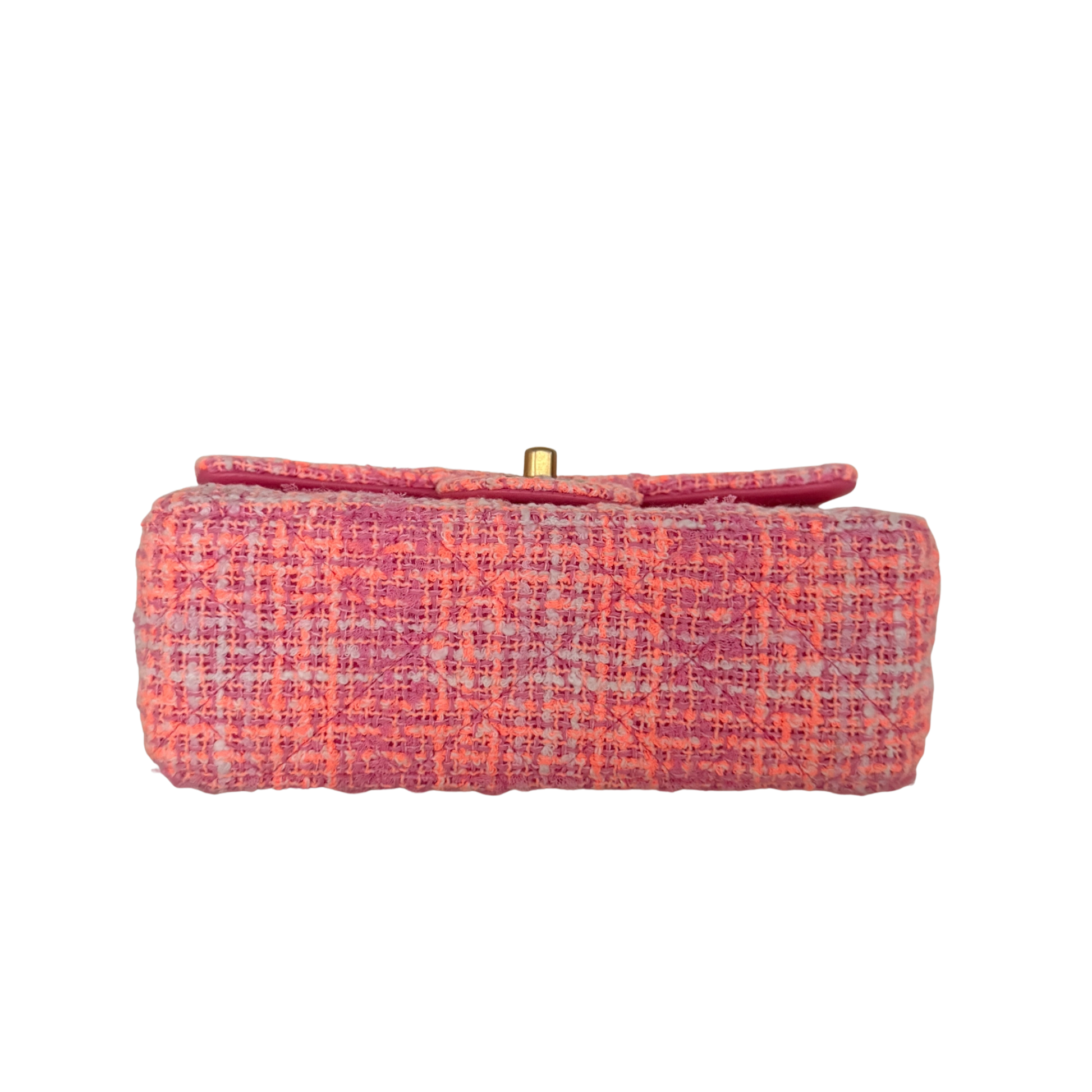 Chanel Bouclé Single Flap Bag Pink / neuwertig Chanel