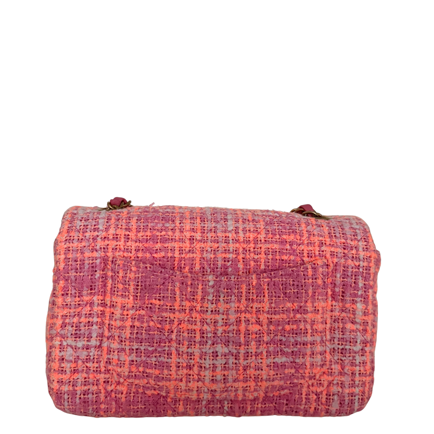 Chanel Bouclé Single Flap Bag Pink / neuwertig Chanel