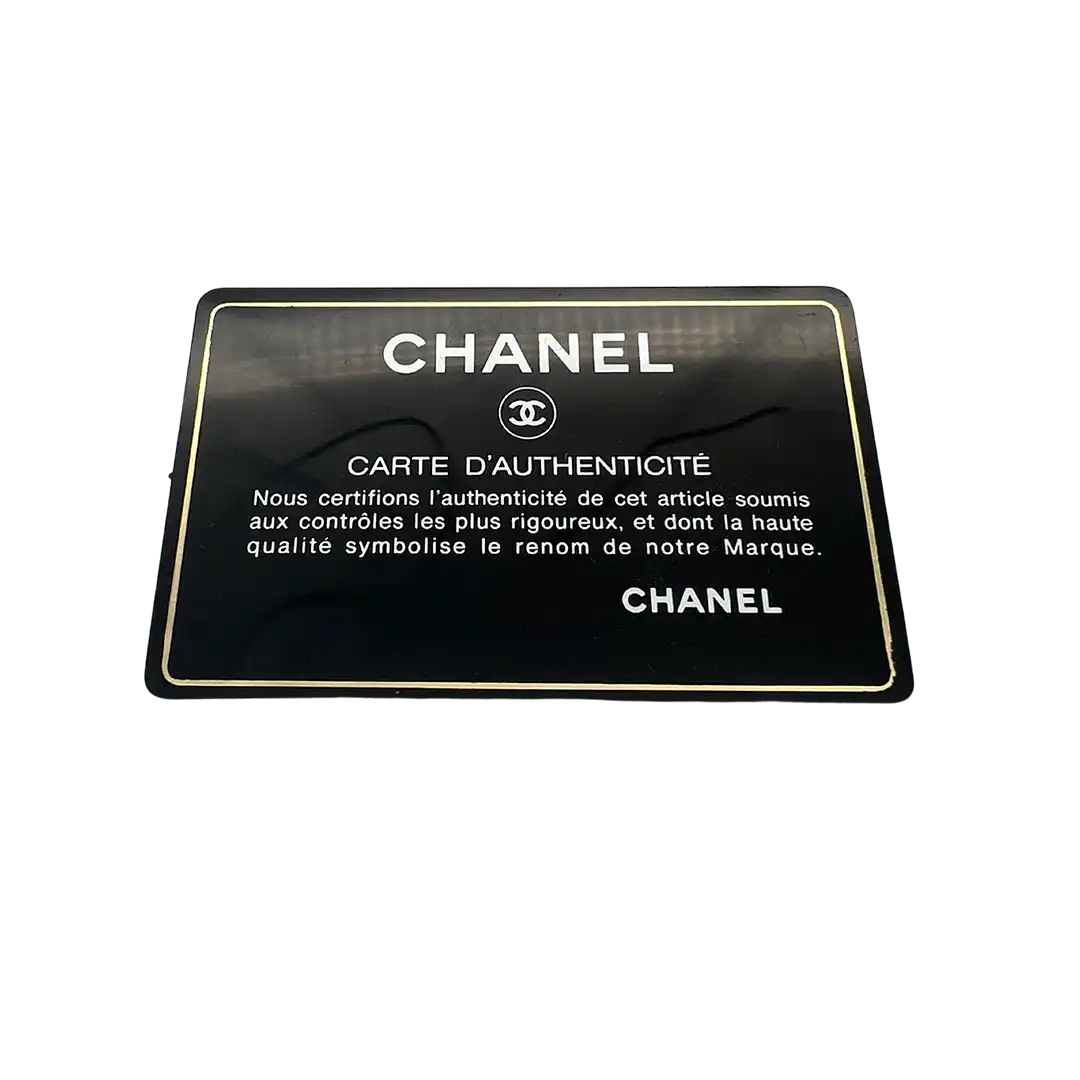 Chanel Deauville Pailetten blau authentifizierungskarte