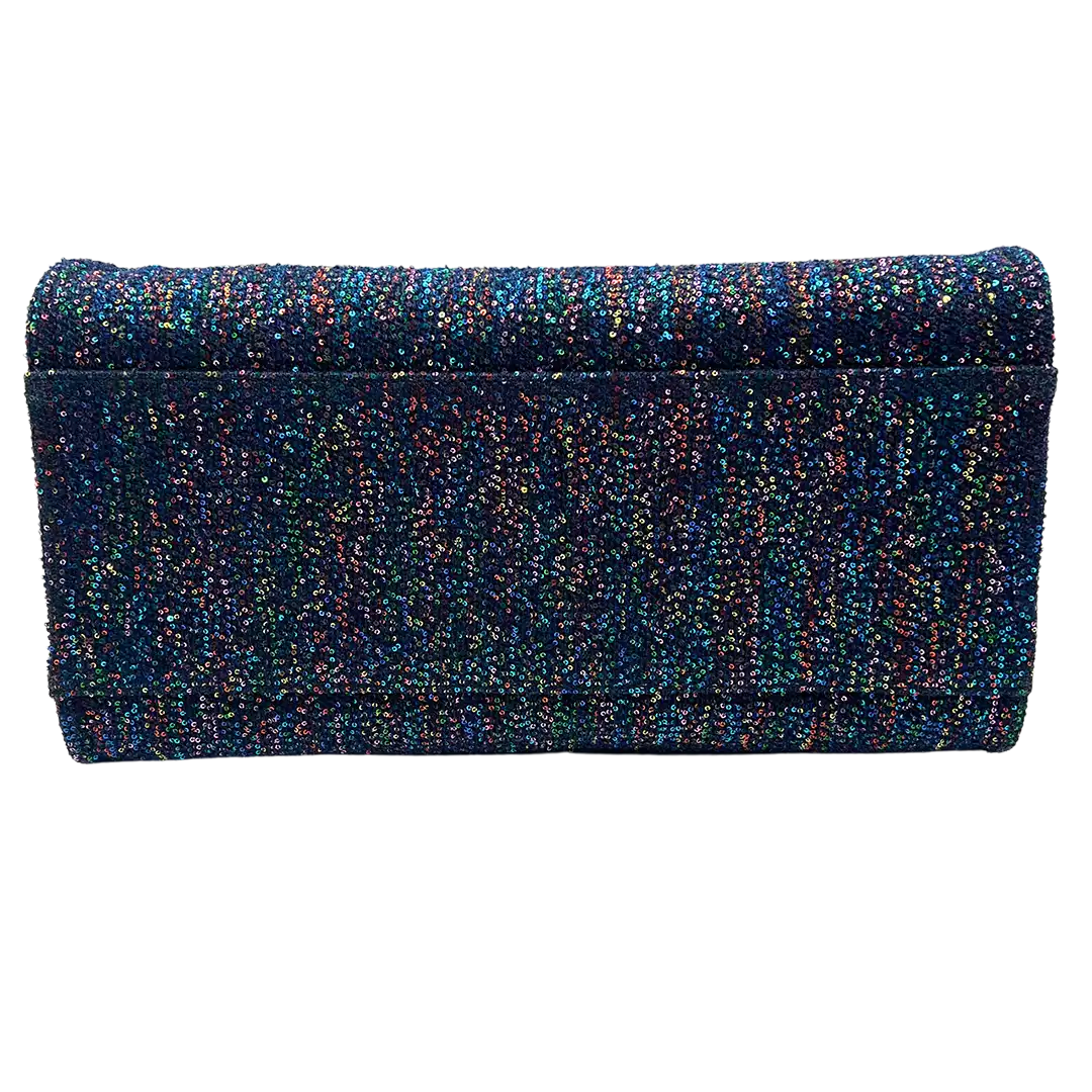 Chanel Deauville Pailetten blau boden