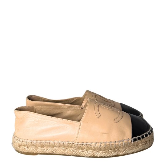Chanel Espadrilles Größe 35 Beige / gut Chanel