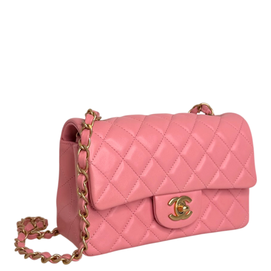 Chanel Timeless Rectangular Mini Flap Bag Pink 2019 Chanel