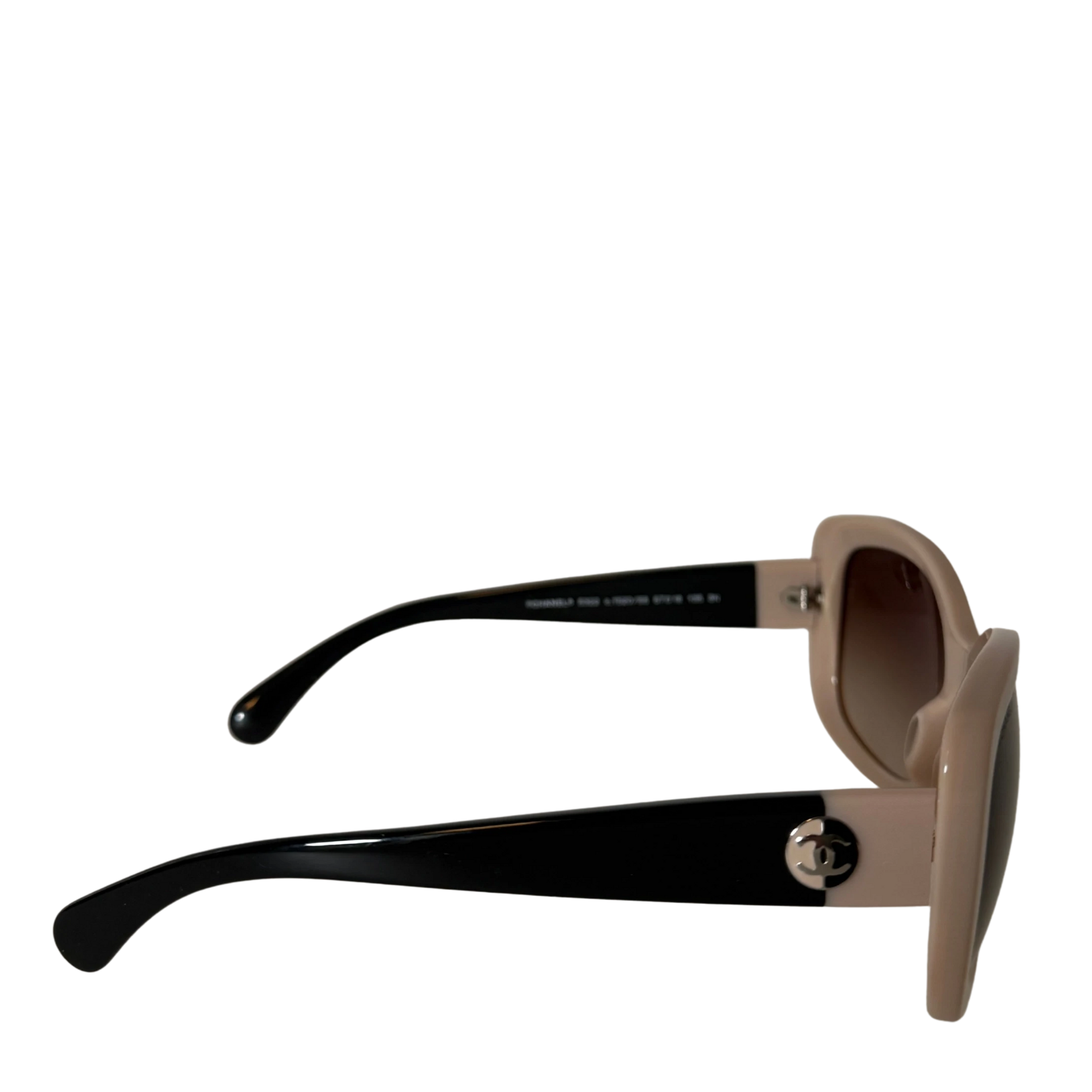 Chanel Acetate Square Frame Sonnenbrille 5322 Beige / neuwertig Chanel