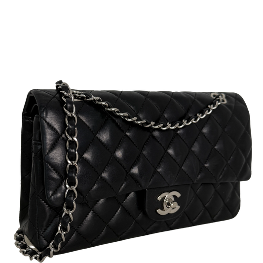 Chanel Timeless Medium Doubleflap Bag Lammleder schwarz / sehr gut Chanel