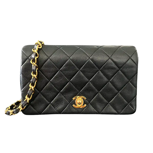 Chanel Timeless Classic Mini Tasche schwarz Vintage / sehr gut Chanel
