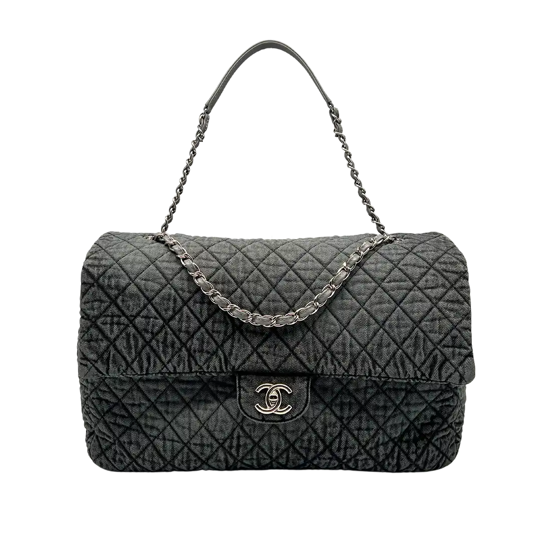 Chanel Timeless XXL Washed Denim limitierte Sammleredition / neuwertig Chanel