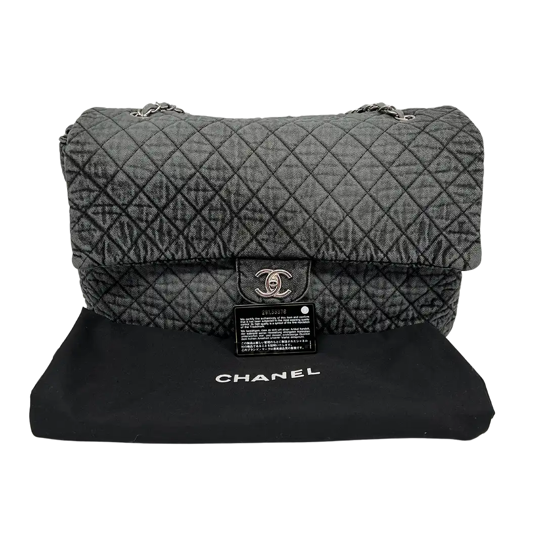 Chanel Timeless XXL Washed Denim limitierte Sammleredition / neuwertig Chanel