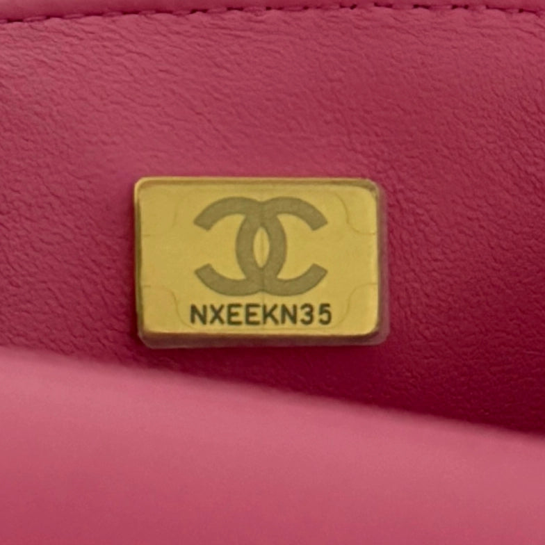 Chanel Bouclé Single Flap Bag Pink / neuwertig Chanel