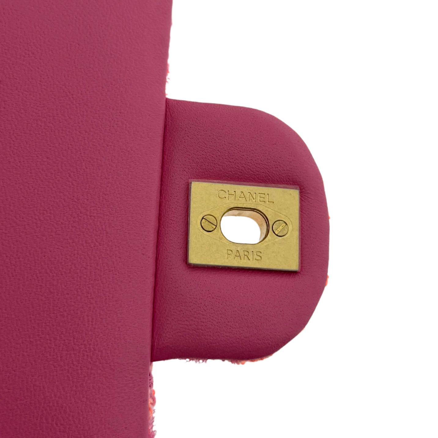 Chanel Bouclé Single Flap Bag Pink / neuwertig Chanel