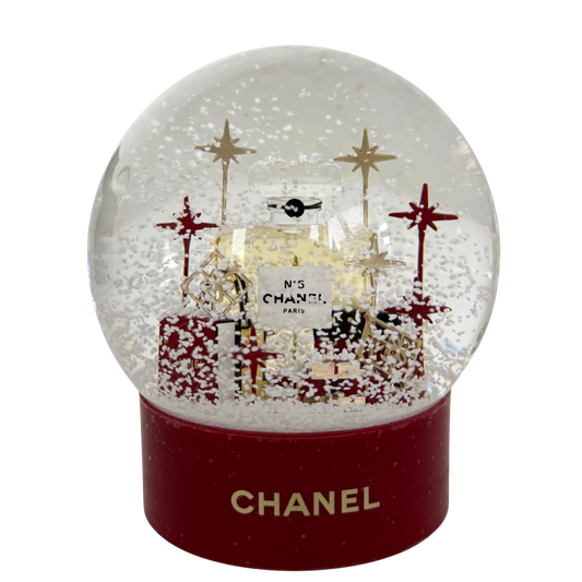 Chanel Schneekugel 2022 Rot / neuwertig Chanel