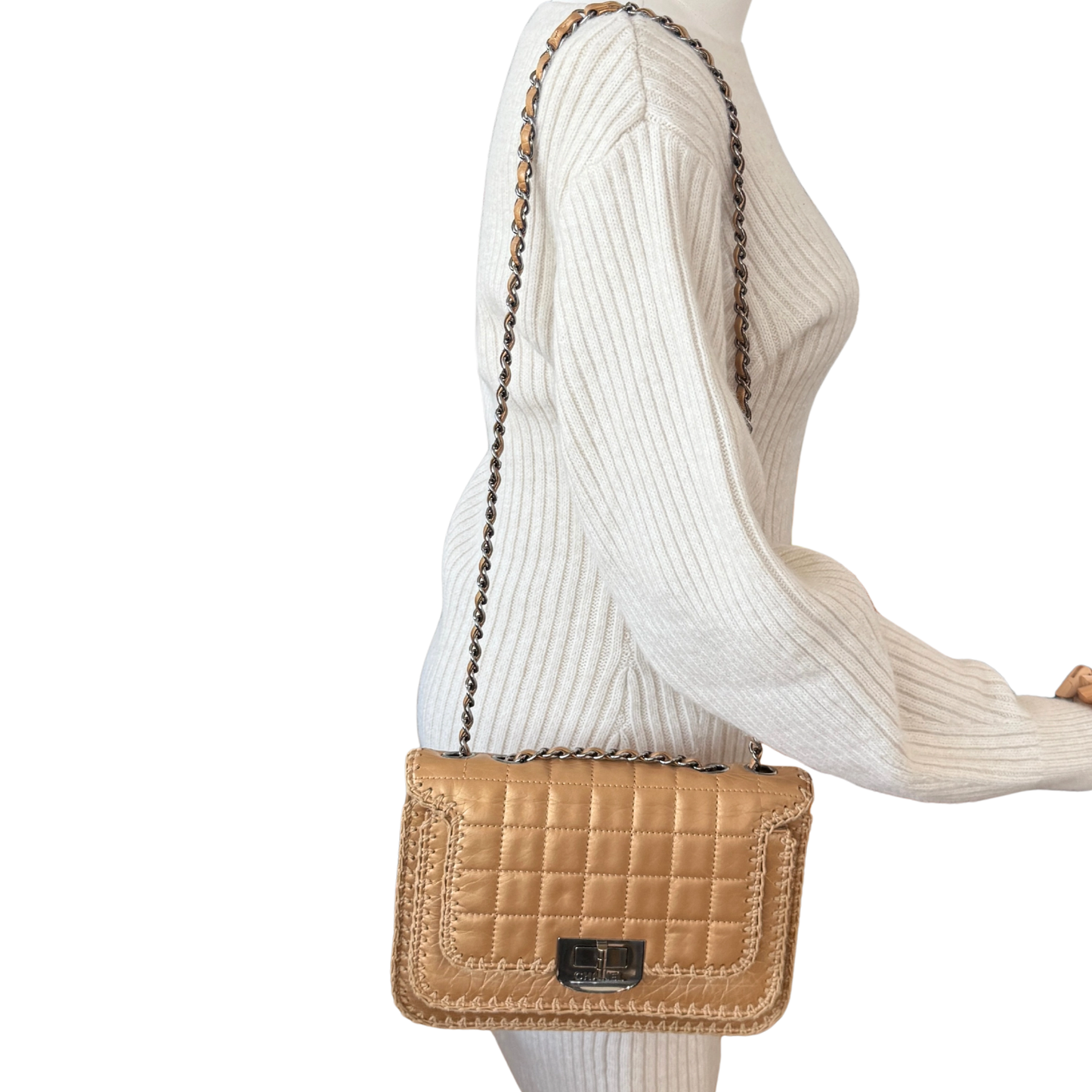 Chanel Whipstitch Flap Bag Gold / gut Chanel