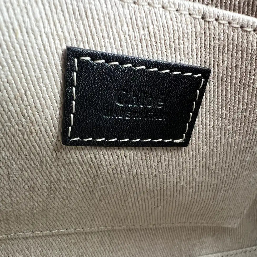 Chloè Woody Tote Bag Shopper small Leder schwarz / sehr gut Chloé