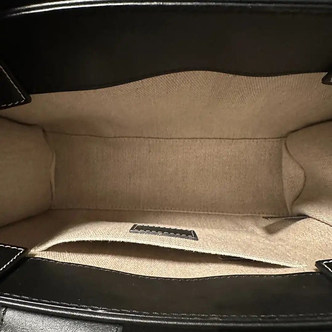 Chloè Woody Tote Bag Shopper small Leder schwarz / sehr gut Chloé