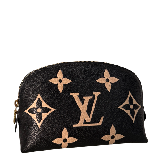 Louis Vuitton Cosmetic Pouch PM Monogram Empreinte Schwarz / sehr gut