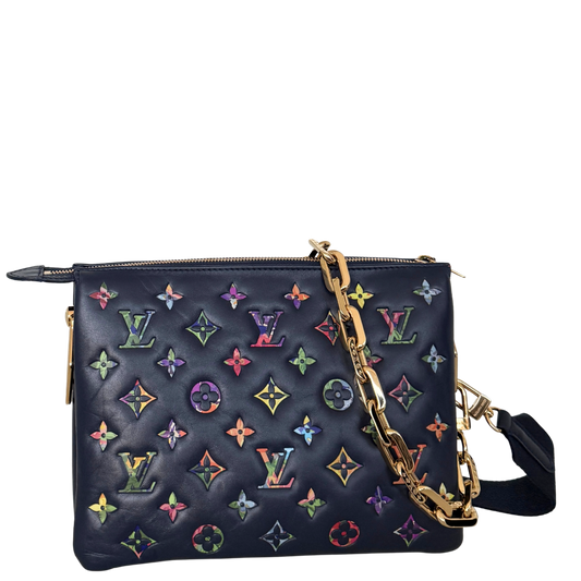 Louis Vuitton Coussin PM Garden Navyblau / sehr gut