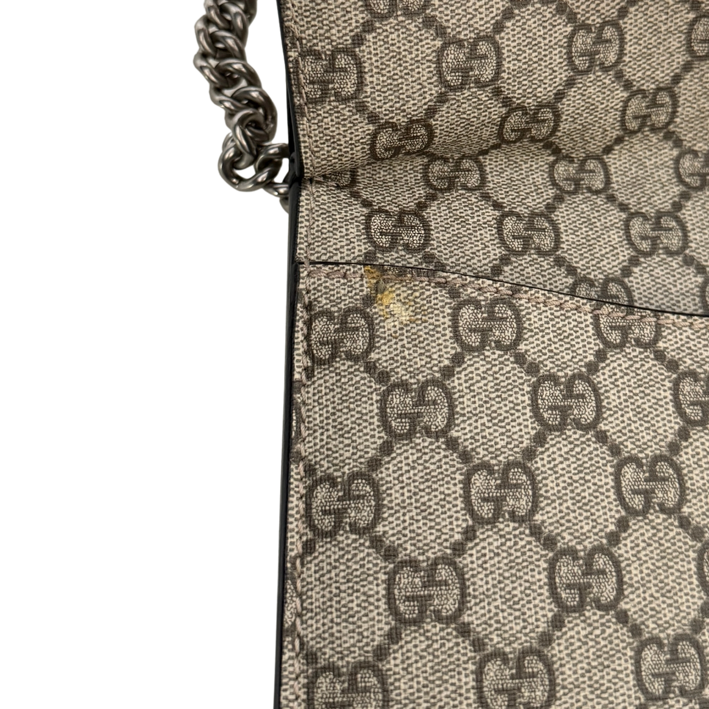 Gucci Dionysus Kleine Schultertasche GG Supreme Beige / sehr gut Gucci