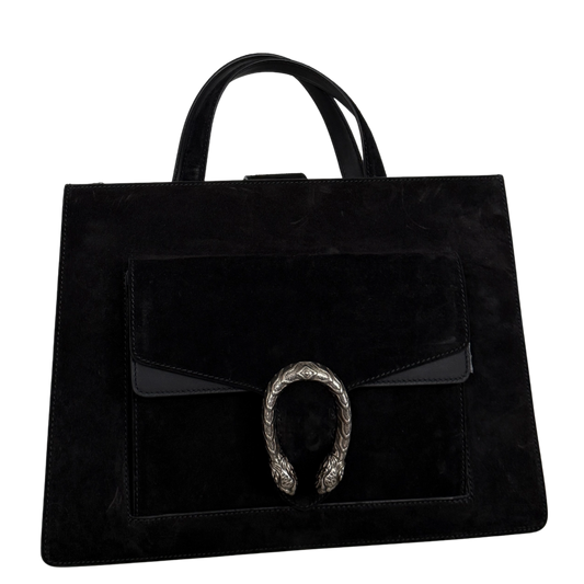 Gucci Dionysus Handtasche aus Veloursleder Schwarz / sehr gut