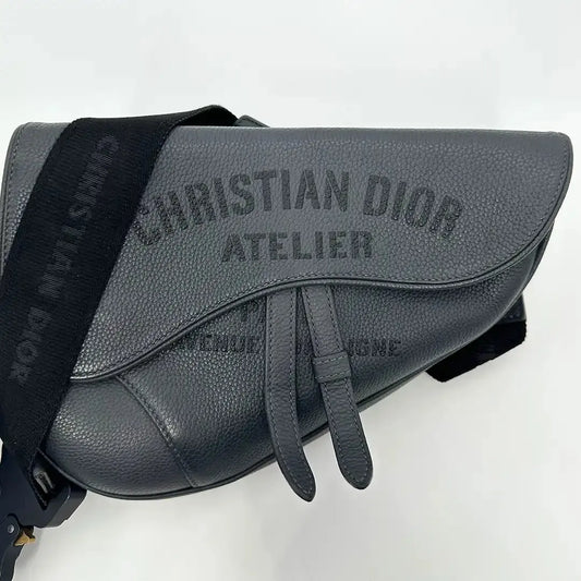 Dior Christian Dior Saddle Bag Atelier Signature grau / gut Dior
