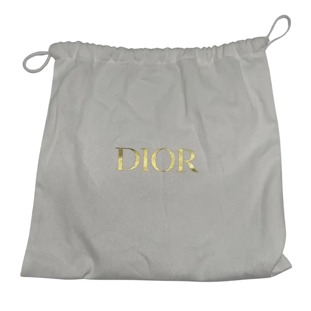 Dior Saddle Portmonnaie Langformat mit Kette Jacquard Blau / sehr gut Dior
