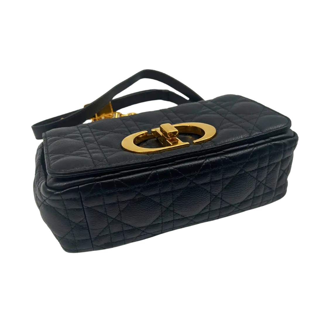 Dior kleine Caro Tasche Small  gestepptes Leder schwarz Echtheitscheck.de
