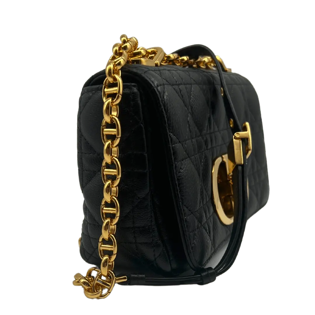 Dior kleine Caro Tasche Small  gestepptes Leder schwarz Echtheitscheck.de