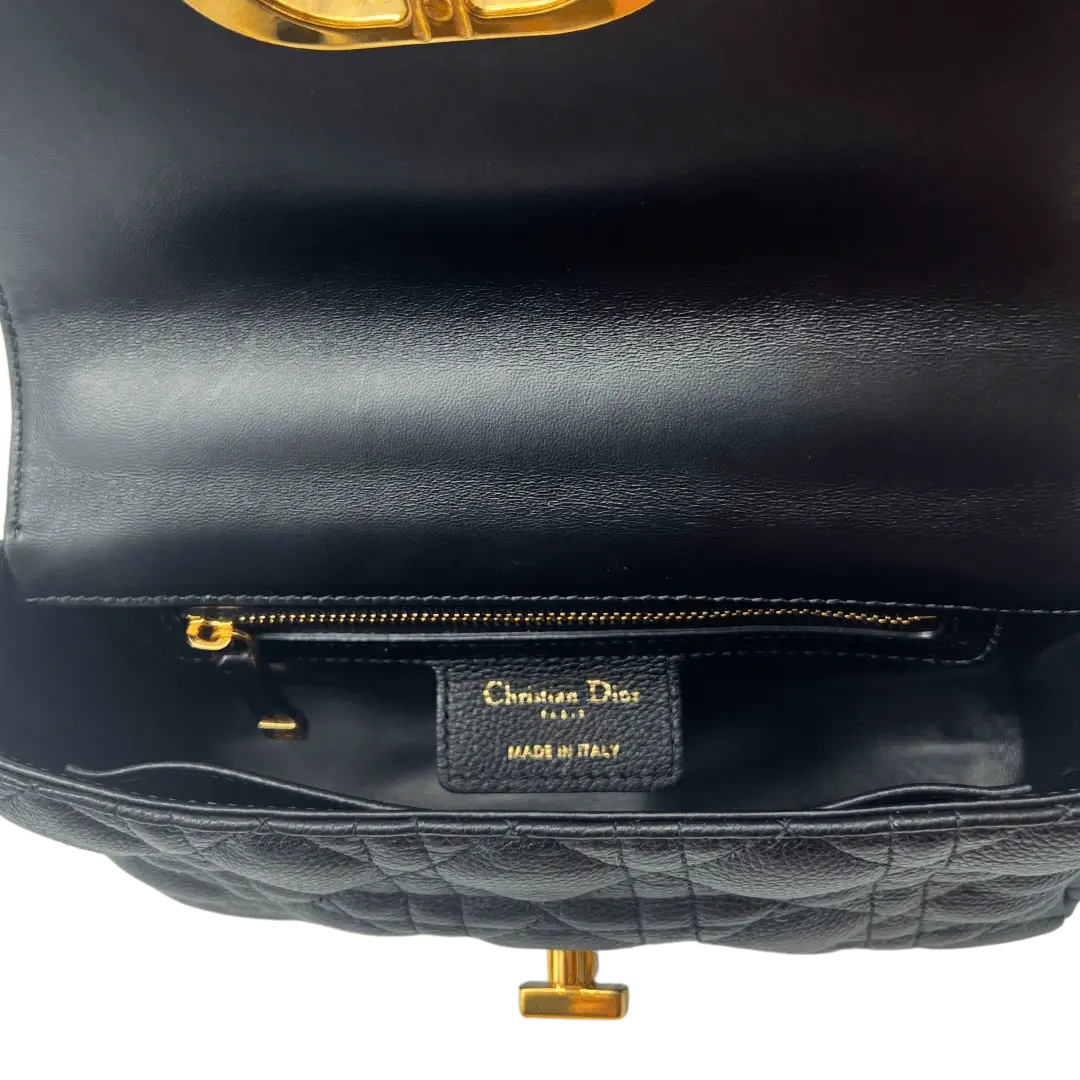 Dior kleine Caro Tasche Small  gestepptes Leder schwarz Echtheitscheck.de