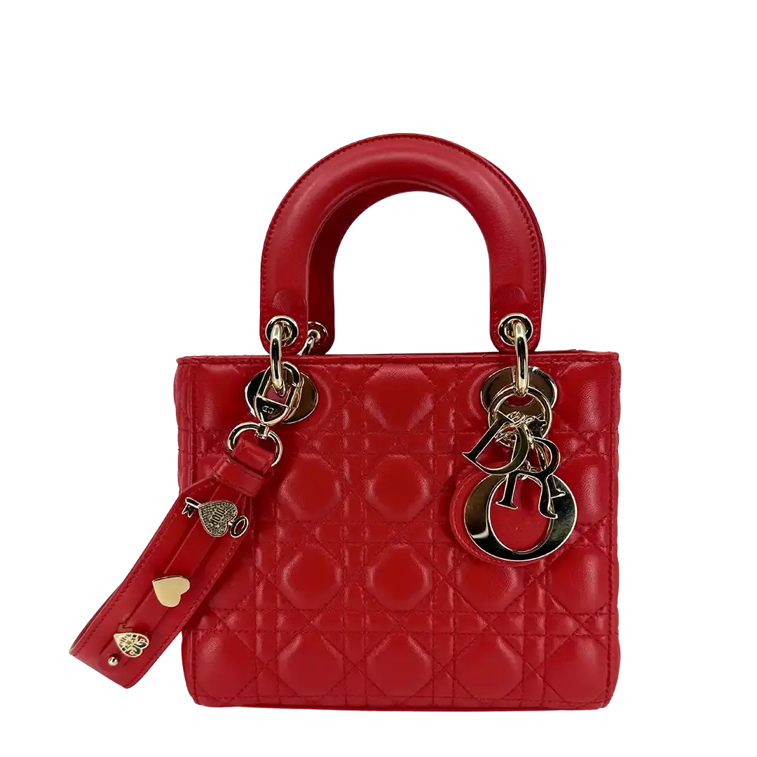 Dior kleine Lady Dior my ABCDior Tasche rot neuwertig