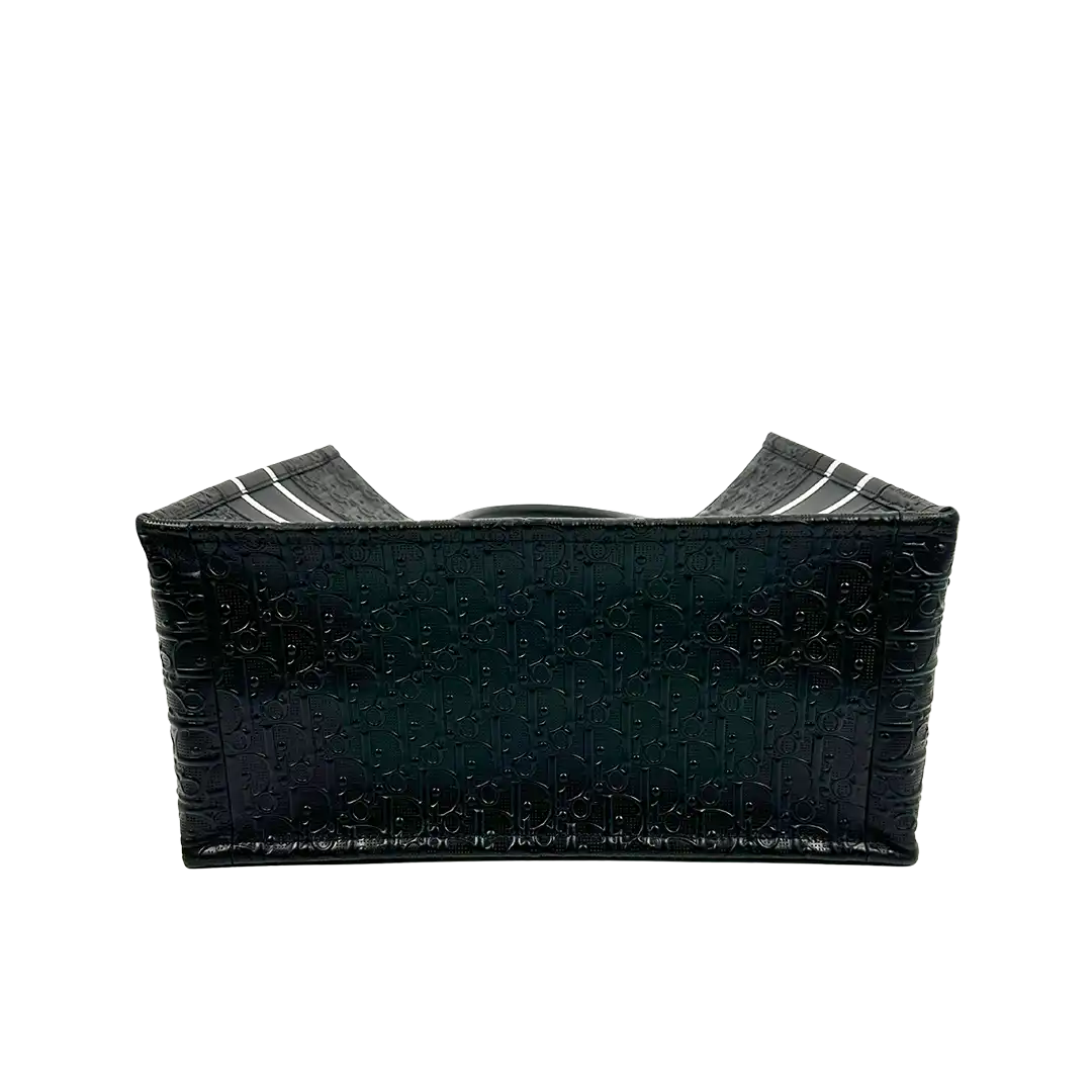 Dior mittelgroße Book Tote Tasche schwarz Leder / neuwertig Dior