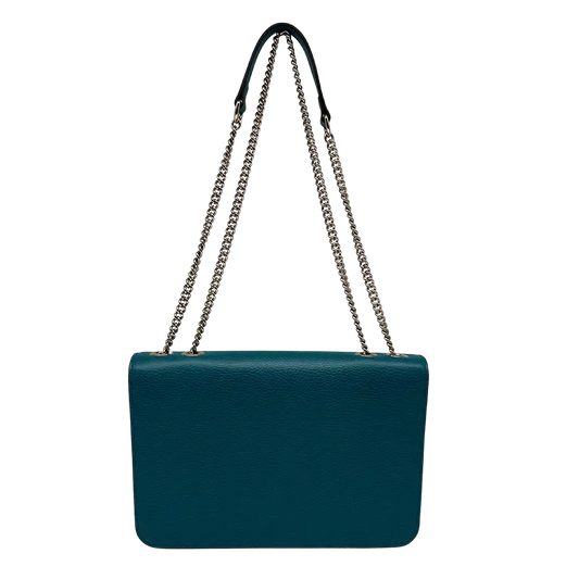 Gucci Interlocking GG Medium Crossbody Tasche blau / türkis / sehr gut Gucci