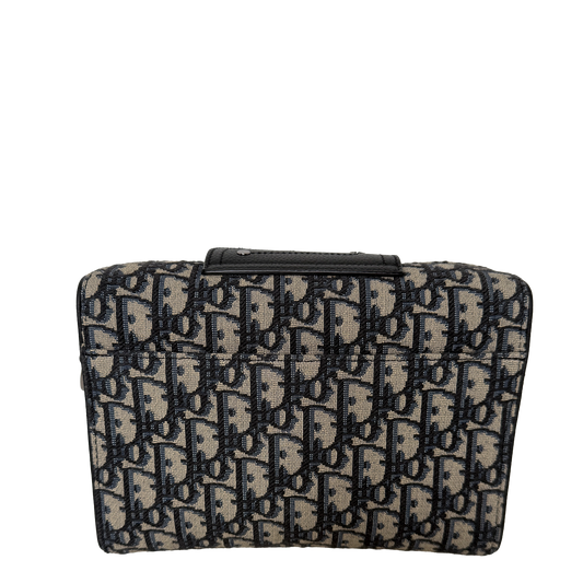Christian Dior Blue Oblique Canvas Dior Lingot Pouch Fullset / neuwertig Dior