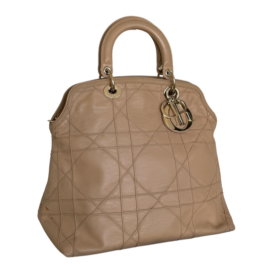 Dior Cannage Granville Tote Bag Beige / akzeptabel Dior