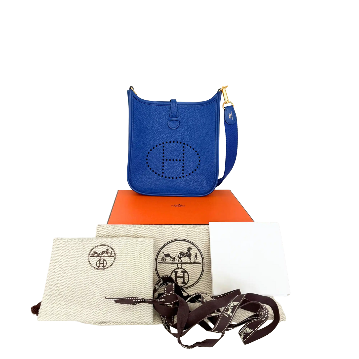Hermès Evelyne 16 Amazone Taurillon Clemence Royalblau Fullset / neuwertig Hermès