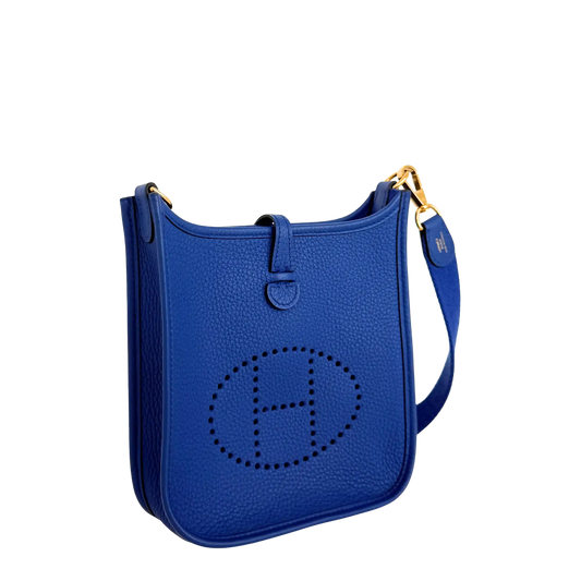 Hermès Evelyne 16 Amazone Taurillon Clemence Royalblau Fullset / neuwertig Hermès
